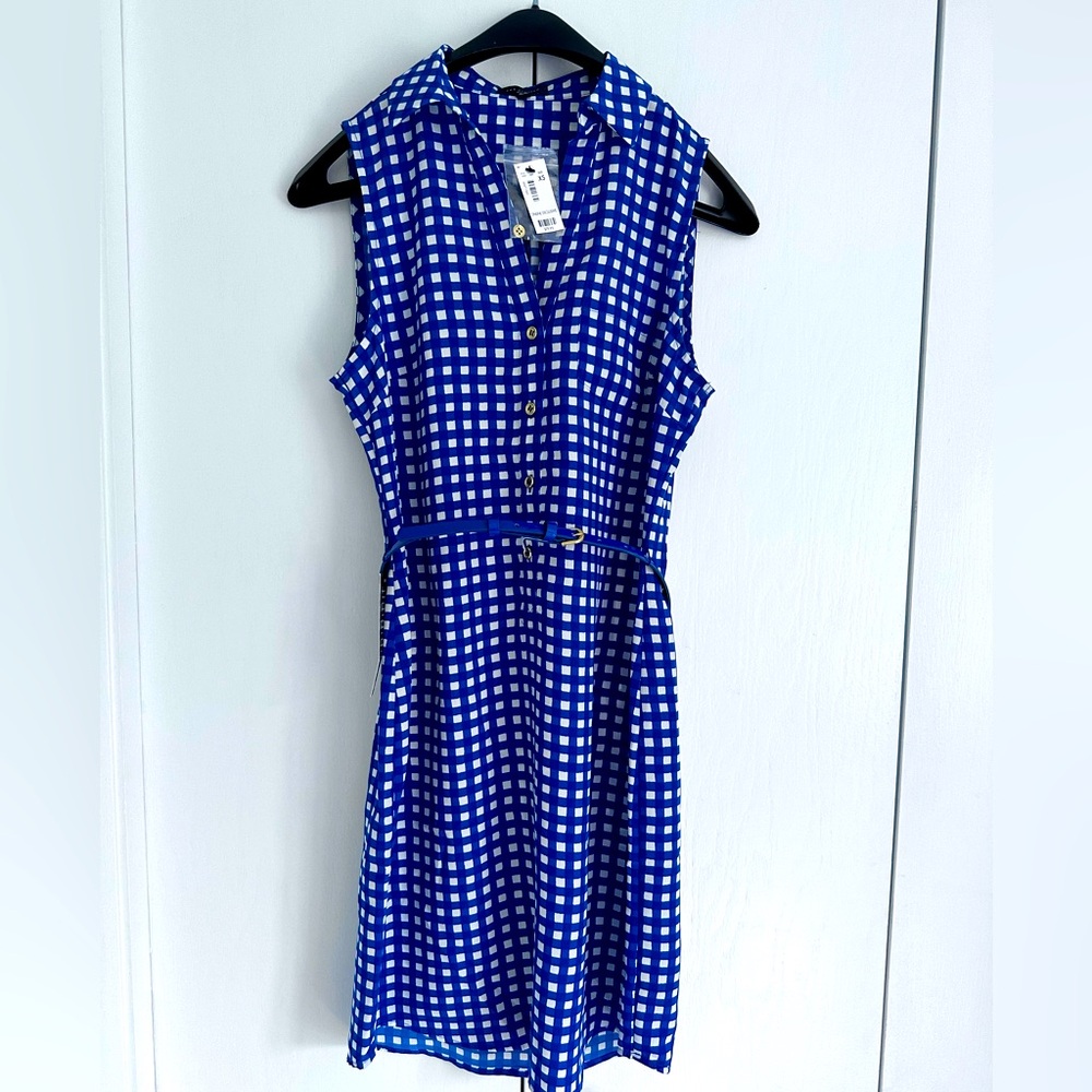 NWT Orig $80 Sleeveless Dress with belt XS